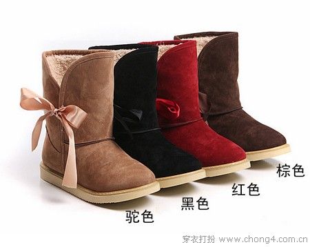 厚植绒雪地靴 给双脚温暖冬季