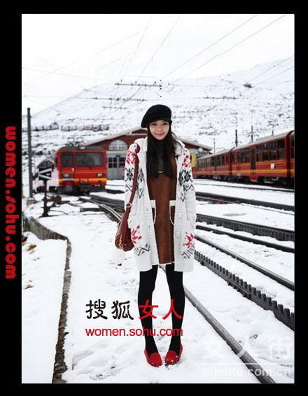 韩国宅女厚棉袄 节日五款好装扮