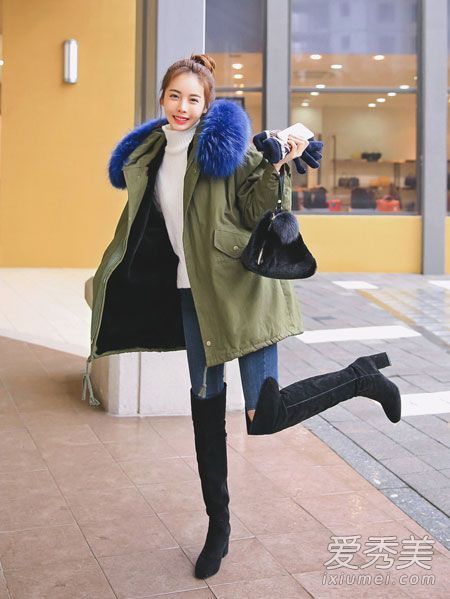 韩国女生冬天穿搭 看街拍图片偷师 冬天穿衣搭配 街拍韩国女生甜美清新各式style